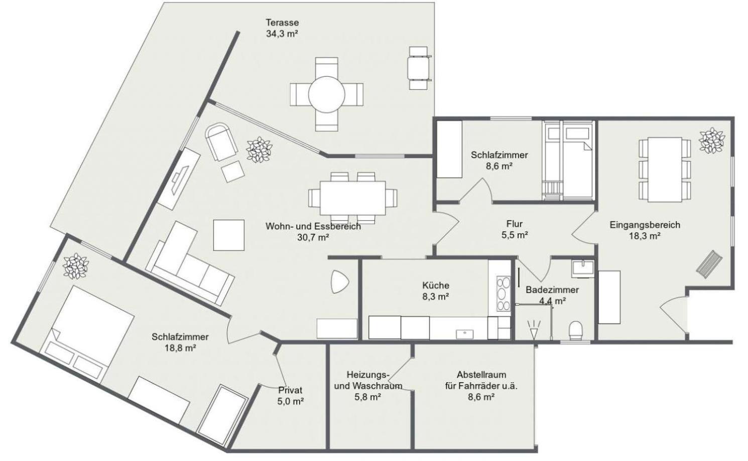 Freiraum Ferienhaus 黑伦塔尔 外观 照片